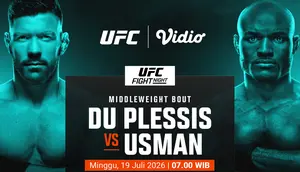 Nonton UFC Fight Night - Du Plessis vs Usman: Adu Striking dan Wrestling Hanya di Vidio