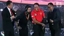 Menteri Pemuda dan Olahraga (Menpora) Zainudin Amali saat Launcing Shopee Liga 1 2020 di Hotel Fairmont, Jakarta, Senin (24/2/2020). Shopee Liga 1 2020 yang berlangsung pada 29 Februari hingga 1 November 2020 tersebut diikuti 18 klub terbaik Indonesia. (Liputan6.com/Johan Tallo)