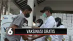 Emtek Grup menggelar vaksin gratis bagi warga di Kabupaten Kendal, Jawa Tengah. Untuk pertama kalinya kegiatan vaksinasi ini digelar oleh pihak swasta.