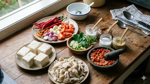 Resep Balado Tahu Jamur Tanpa Minyak (Foto: Gemini AI)