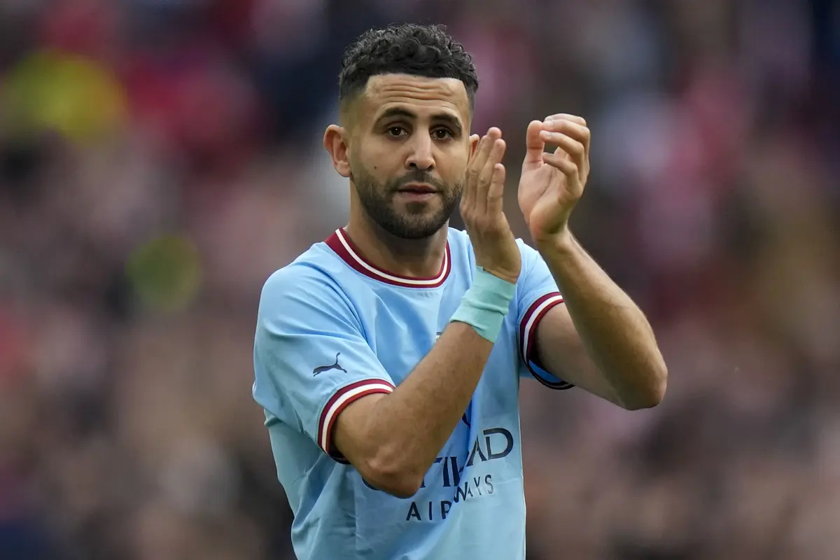 Foto: Riyad Mahrez Bawa Manchester City Melaju ke Final Piala FA, Ceploskan Hattrick ke Gawang Sheffield United