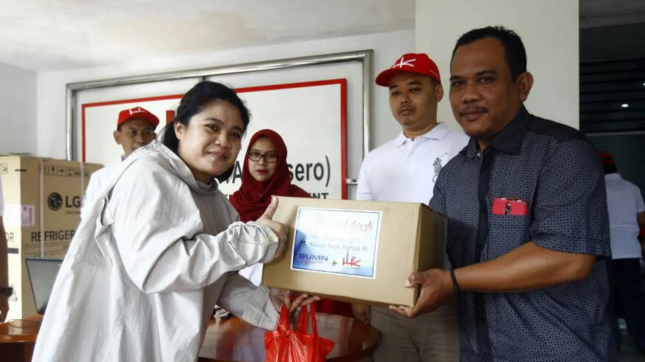 Pasar murah yang digelar Hutama Karya bertujuan meringankan beban masyarakat saat Lebaran.  (Dok HK)