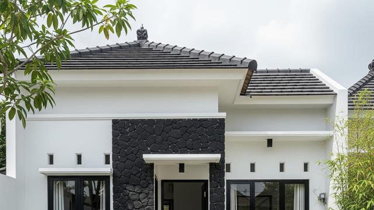 9 Desain Rumah Kecil Minimalis Kombinasi Warna Putih dan Hitam, Elegan di Lahan Terbatas