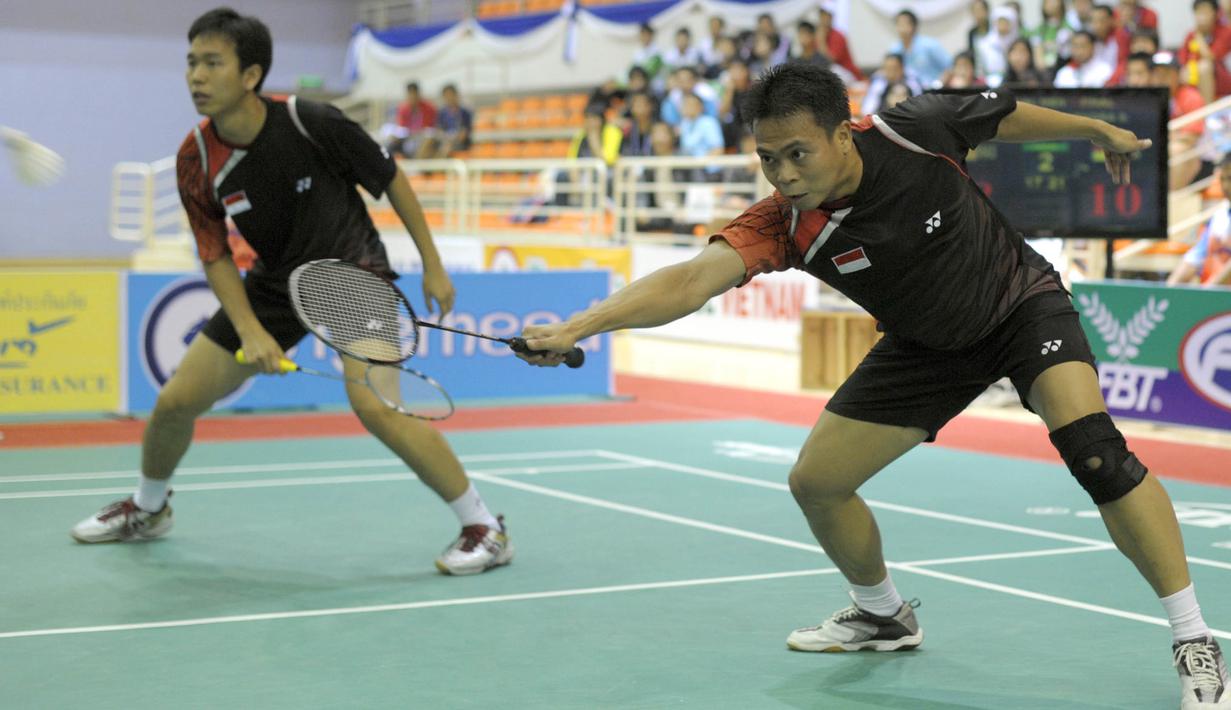 7. Hendra Setiawan dan Markis Kido (Bulutangkis Ganda Putra) - Meraih medali Emas Asian Games 2010 dan mendali perunggu Asian Games 2006. (AFP/Liu Jin)