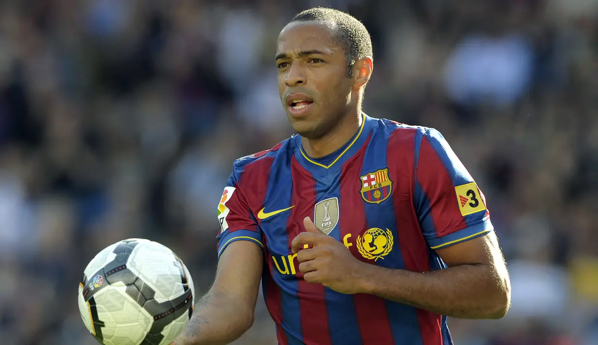 Selain bersama Arsenal, 360 gol di level klub juga dicetaknya bersama AS Monaco, Juventus, Barcelona dan New York Red Bulls dalam kurun waktu 21 musim, mulai 1994/1995 hingga akhir Desember 2014. (AFP/Josep Lago)