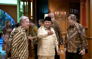 Sekjen PBB Bermalam di Hambalang Usai Bertemu Prabowo