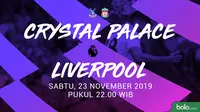 Premier League - Crystal Palace Vs Liverpool (Bola.com/Adreanus Titus)