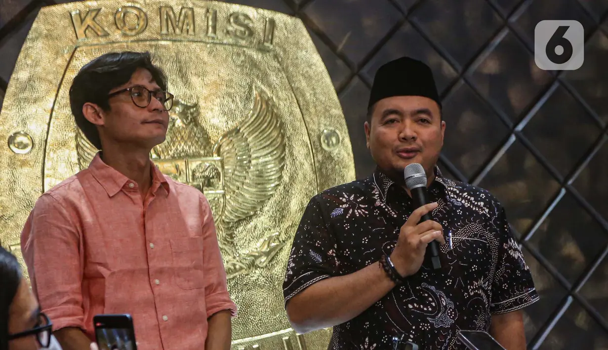 KPU resmi menunjuk Komisioner KPU Mochammad Afifuddin sebagai pelaksana tugas (Plt) Ketua KPU. (Liputan6.com/Angga Yuniar