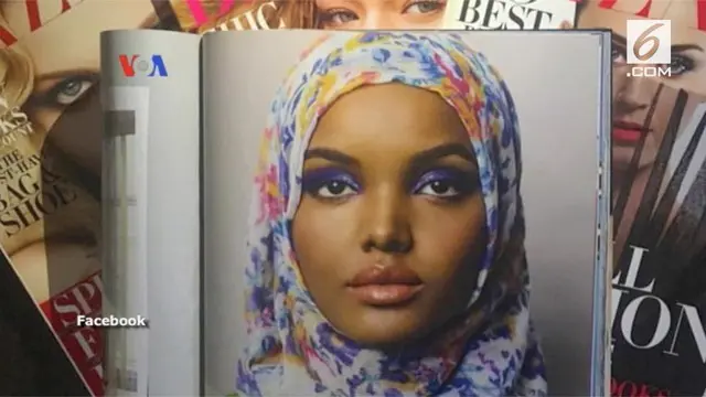 Halima Aden melejit di dunia model karena ia menjadi pelopor diizinkannya hijab dalam kompertisi olahraga dunia. VOA