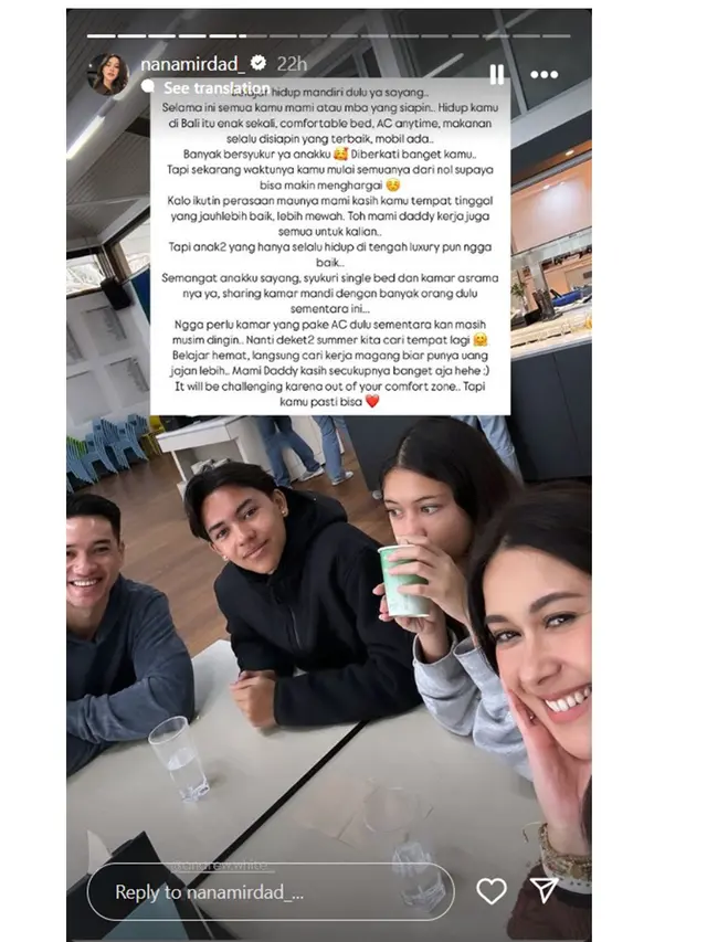 6 Momen Nana Mirdad Antar Anak Kuliah di Australia,