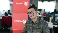 Artis Miller Khan berpose saat media visit di Liputan 6, SCTV Tower, Jakarta, Selasa (8/5). (Liputan6.com/Arya Manggala)