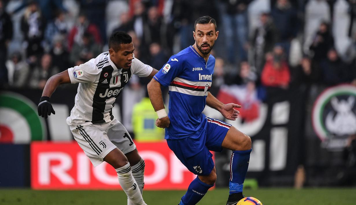 1. Fabio Quagliarella (Sampdoria) - 20 gol dan 6 assist (AFP/Marco Bertorello)