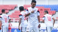 Penyerang Arema FC, Dedik Setiawan, merayakan gol yang dicetaknya ke gawang Persis Solo. (Dok. Arema FC)