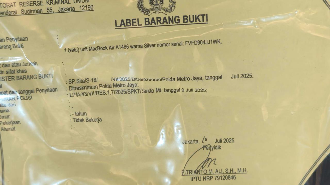 Deretan Barang Bukti Kematian Diplomat Muda Kemlu yang Disita Polisi, Ada Alat Kontrasepsi dan Laptop