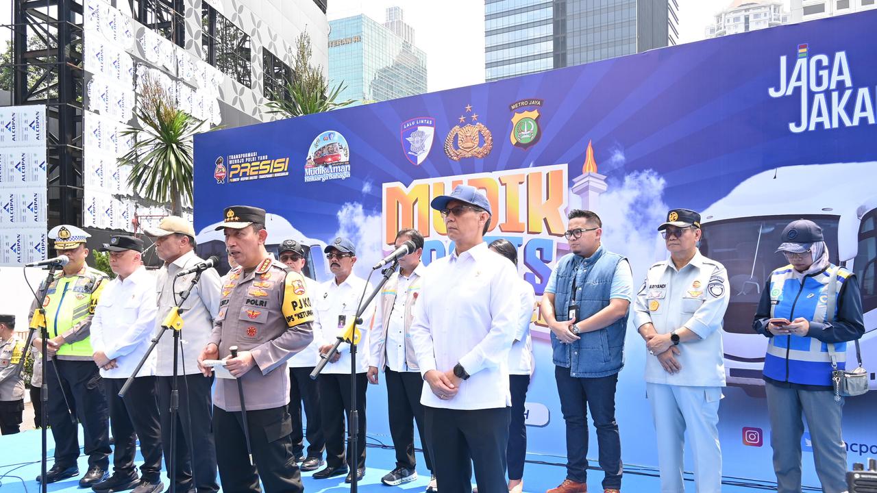 Jasa Raharja Hadiri Pelepasan Mudik Gratis Polri Presisi, Angkut 4.009 Pemudik
