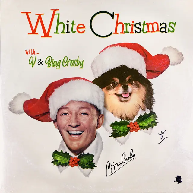 Poster White Christmas, lagu Bing Crosby yang dibawakan ulang V BTS. (Bighit Music via Soompi)