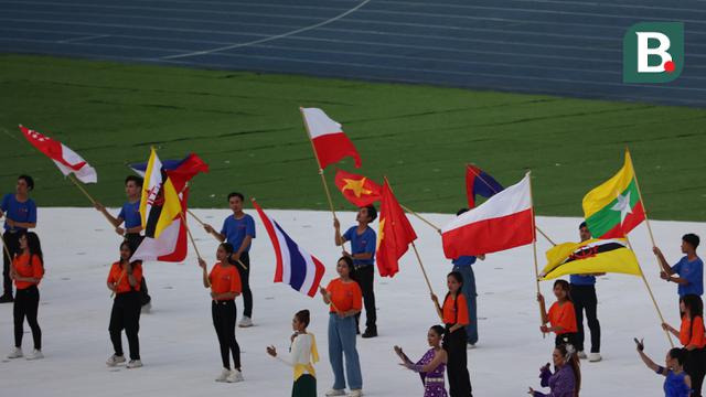 SEA Games 2023: Pembukaan: Bendera Merah Putih Dipasang Tebalik