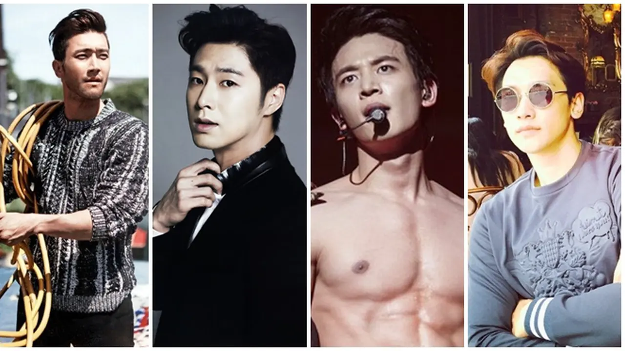 Siwon Super Junior, Yunho TVXQ, Minho SHINee, dan Rain