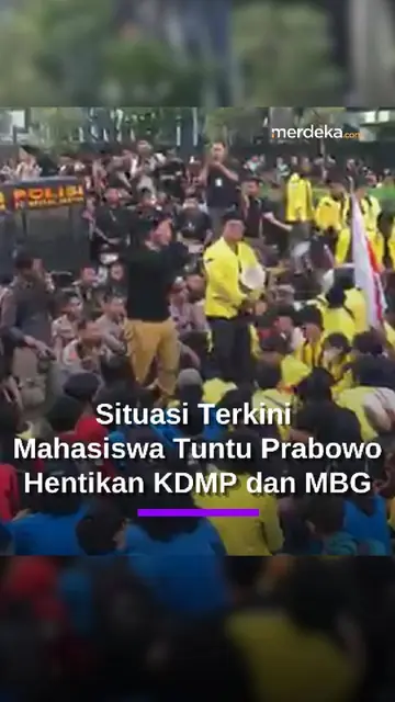 Demo Mahasiswa di Jakarta, Tuntut Program MBG Hingga Kopdes Merah Putih Prabowo Dihentikan