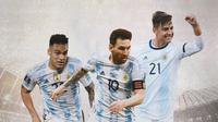 Ilustrasi - Lautaro Martinez, Lionel Messi, Paulo Dybala (Bola.com/Adreanus Titus)