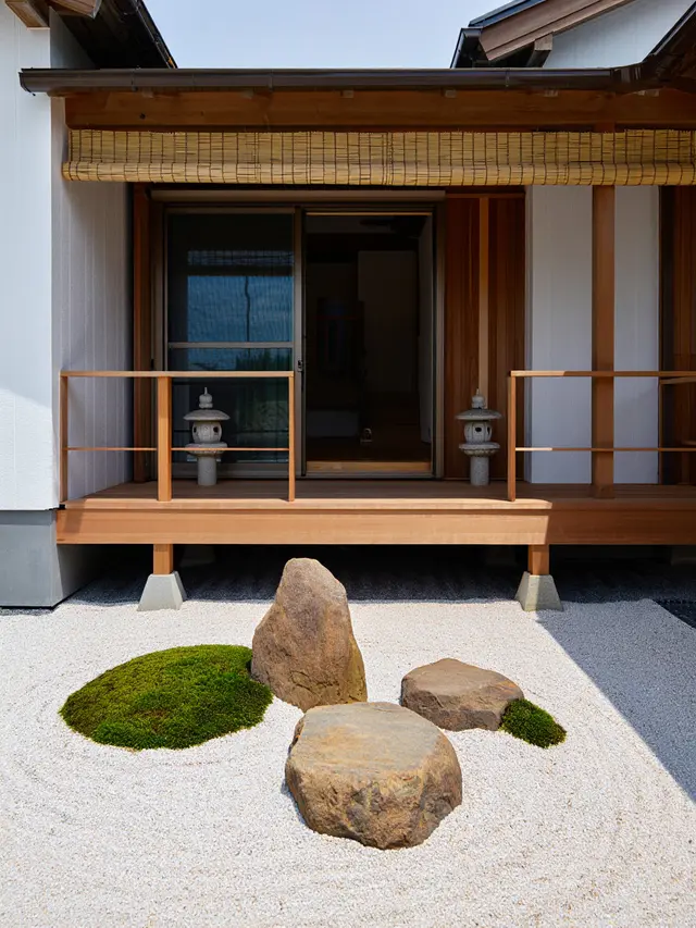 Desain Teras Rumah Kecil dengan Konsep Minimalis Jepang