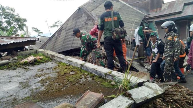 Ilustrasi – meski digoncang gempa lokal relatif kecil, ratusan rumah di Kalibening, Banjarnegara rusak April 2018 lalu (Foto: Liputan6.com/SRU RAPI BNA/Muhamad Ridlo)