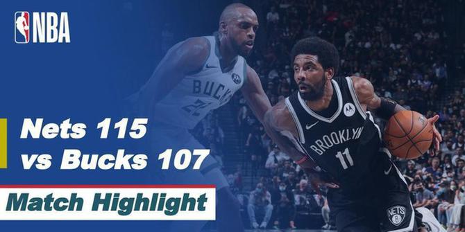 VIDEO: Highlights Semifinal Wilayah Timur NBA Playoffs, Brooklyn Nets Kalahkan Milwaukee Bucks 115-107 di Game 1