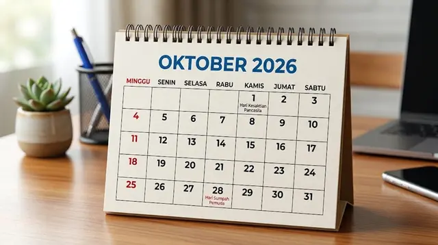 Kalender Oktober 2026 Lengkap Tanggal Merah & Cuti Bersama