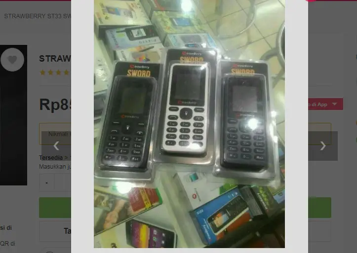 Strawberry ST33 Sword. Dok: Bukalapak