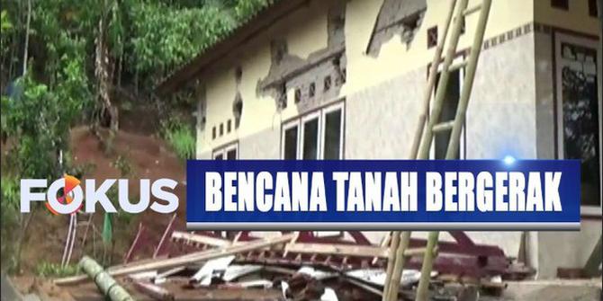 Akibat Tanah Bergerak di Ciamis 251 Rumah Warga Rusak Parah