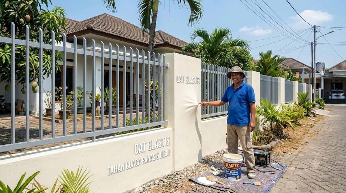 Tips Memilih Cat Pagar Luar Rumah yang Tahan Cuaca Panas dan Debu/AI Generated
