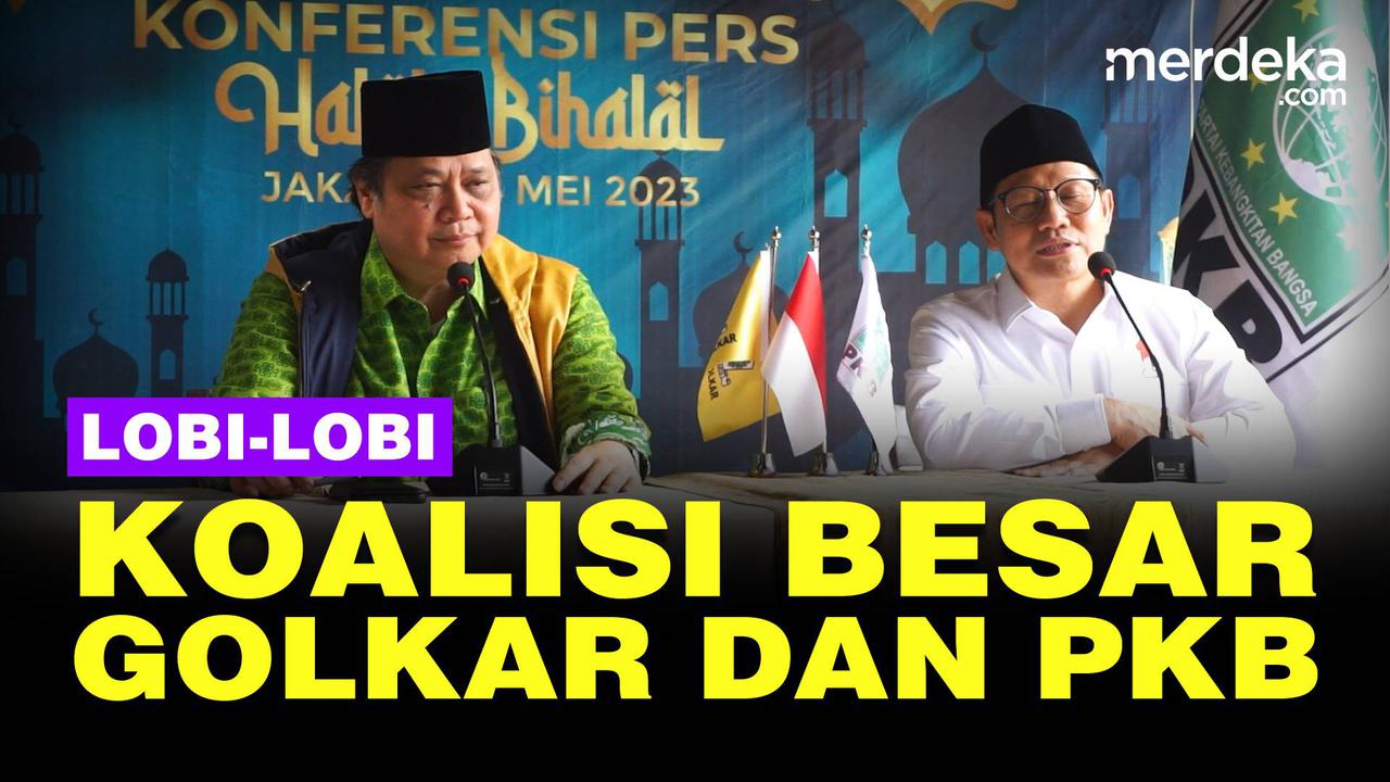 VIDEO: Koalisi Besar Golkar-PKB, Cak Imin & Airlangga Ikuti Arahan Jokowi