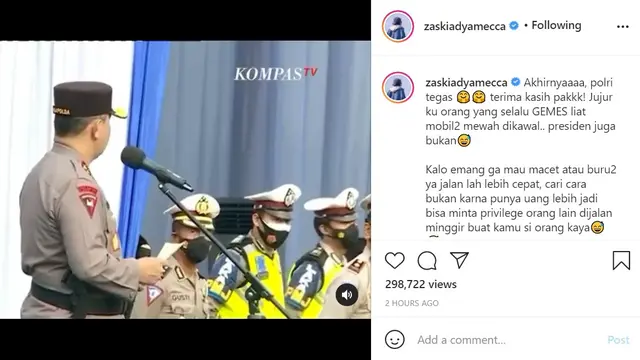 Zaskia Adya Mecca (Foto: Instagram/@zaskiadyamecca)