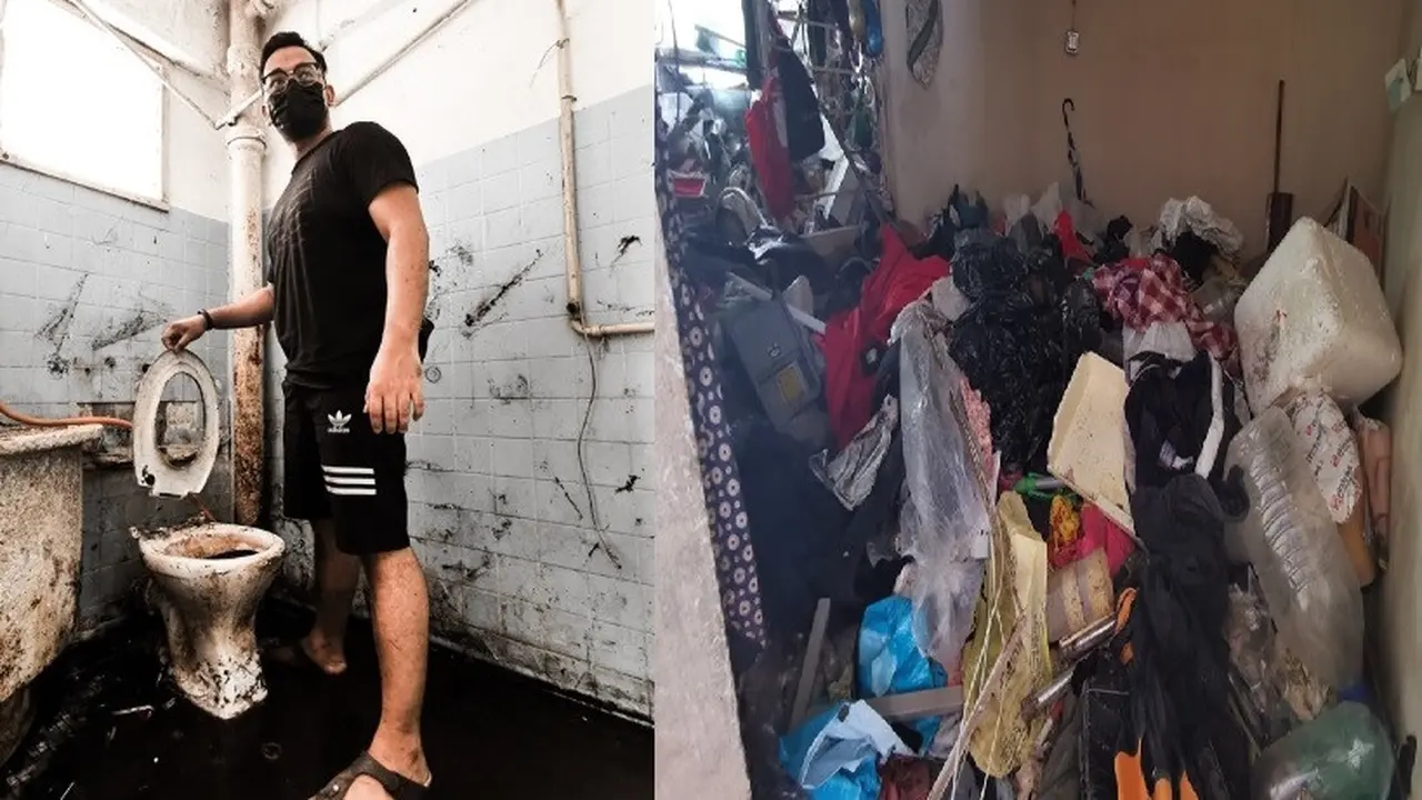 rumah dipenuhi sampah