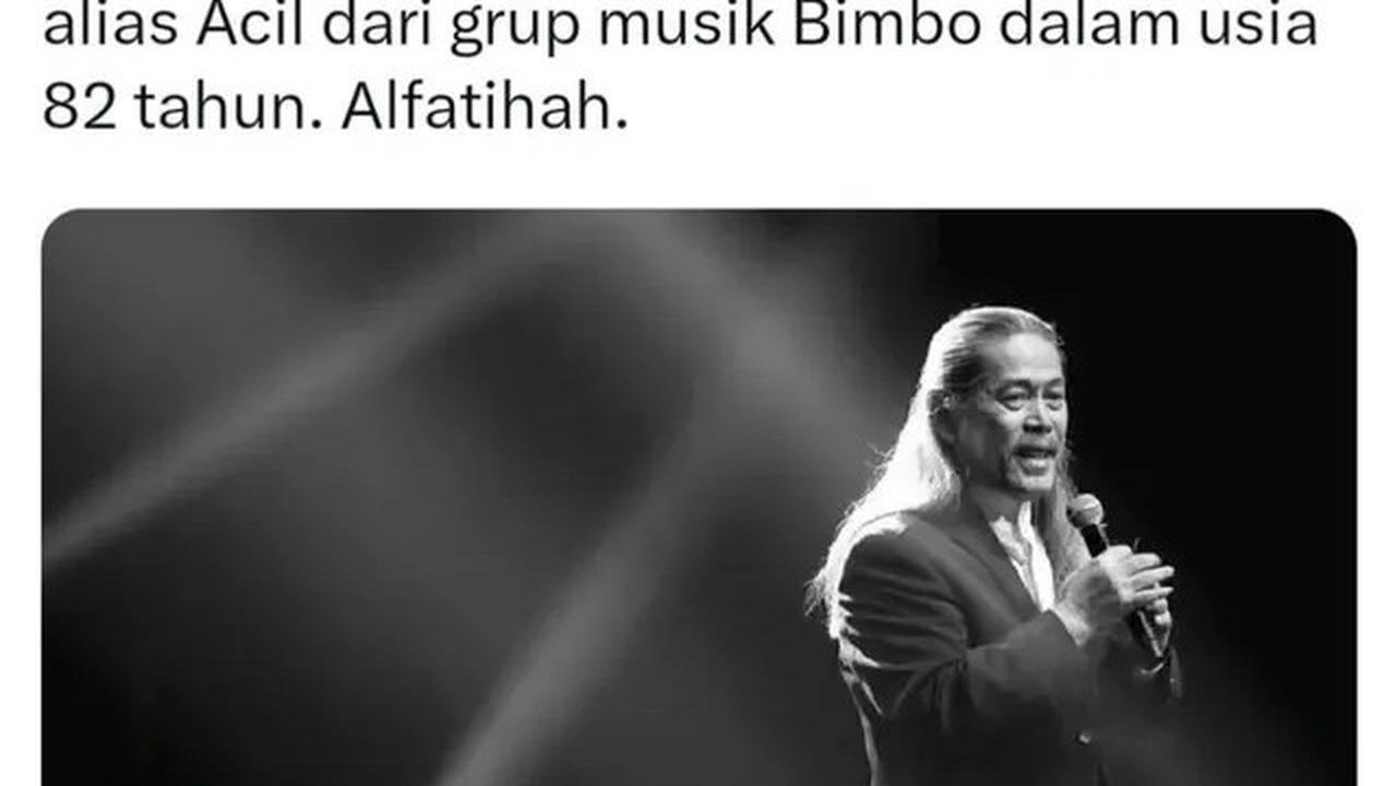Musisi Acil Bimbo Meninggal Dunia Dalam Usia 82 Tahun