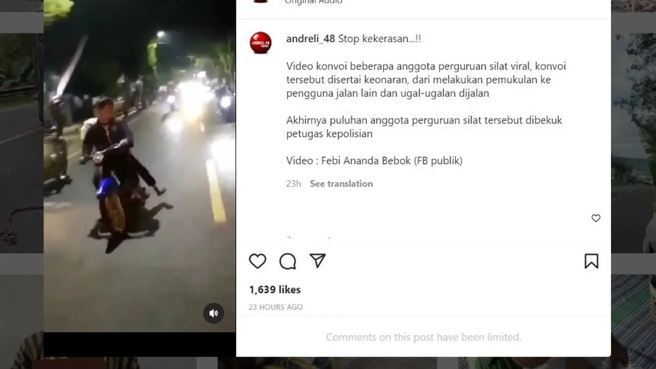 Viral Video Bentrok Warga vs Perguruan Silat PSHT Malang.