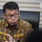 Ketua sementara Komisi Pemberantasan Korupsi (KPK), Nawawi Pomolango saat memberikan paparan terkait 'Kinerja KPK 2023' di Gedung Merah Putih KPK, Jakarta, Selasa (16/1/2024). (Liputan6.com/Angga Yuniar)
