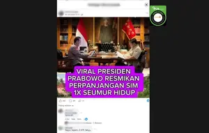 Cek Fakta: Hoaks Prabowo Resmikan Perpanjangan SIM 1 Kali Seumur Hidup