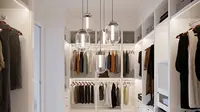 14 Model Lampu Walk-In Closet Terkesan Mewah, Padu Padan Baju Makin Nyaman