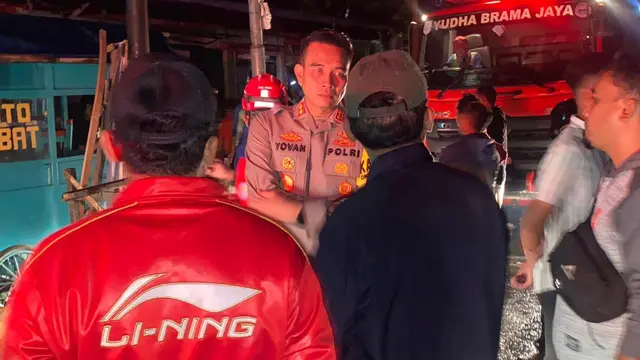 Kebakaran di Pasar Belik Pemalang. (Foto: Liputan6.com/Humas Polres Pemalang)