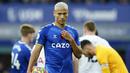 Richarlison. Striker 24 tahun yang telah memperkuat Everton sejak 2018/2019 ini memiliki nilai pasar sebesar 55 juta Euro atau setara Rp.910 miliar. Hingga kini ia sama sekali belum pernah bermain di kompetisi antar-klub Eropa, baik Liga Champions maupun Liga Europa. (AP/Jon Super)