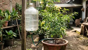 Cara Membuat Irigasi Tetes dari Galon Bekas untuk Tanaman Cabai, Sangat Berguna di Musim Kemarau