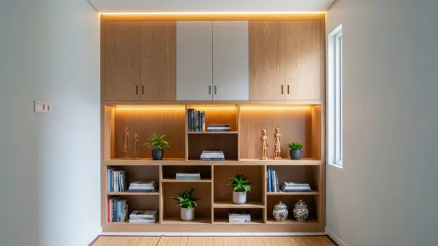 Built-in Cabinet Full Height hingga Plafon