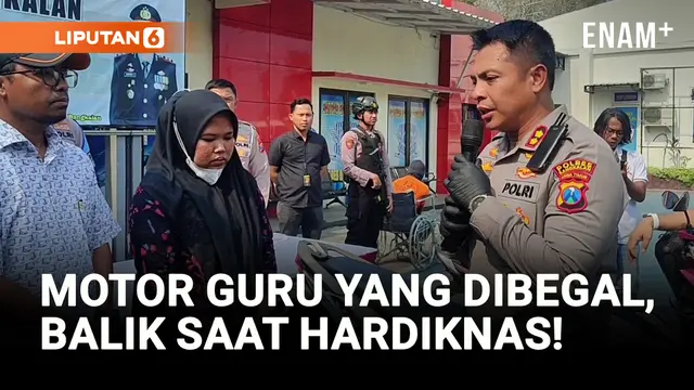 VIDEO: Sempat Dibegal, Motor Guru di Bangkalan Akhirnya Balik saat Hardiknas!