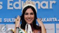 Miss International 2015,  Edymar Martinez Blanco saat berkunjung ke Indonesia. [Foto: Herman Zakharia/Liputan6.com]