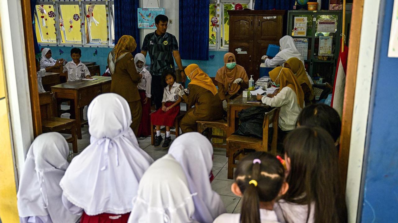FOTO: Antusias Murid SDN Pakis Satu saat Pelaksanaan BIAS