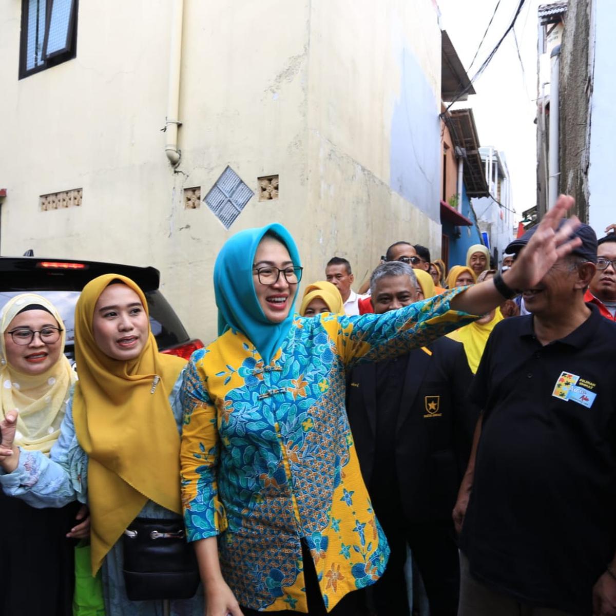 Airin kampanye di ciputat