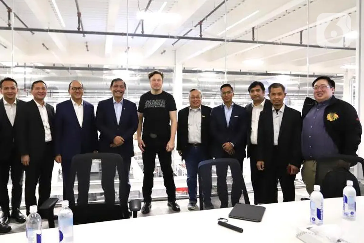 Menko Luhut, Anindya Bakrie dan Para Pengusaha Temui Pendiri Tesla Elon Musk