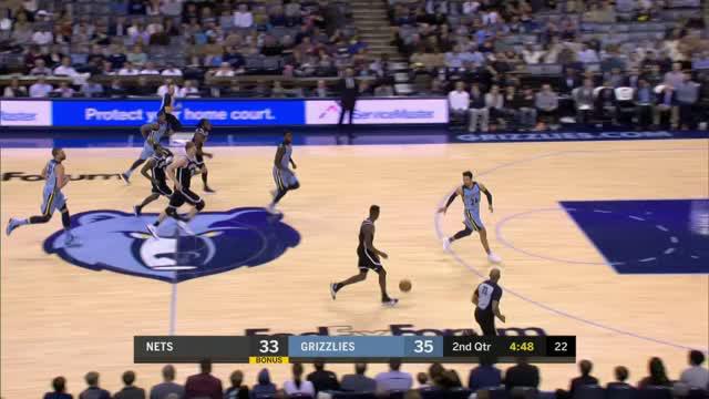 Brooklyn Nets mengalahkan Memphis Grizzlies dengan skor 98-88 dalam lanjutan pertandingan NBA 2017-2018.