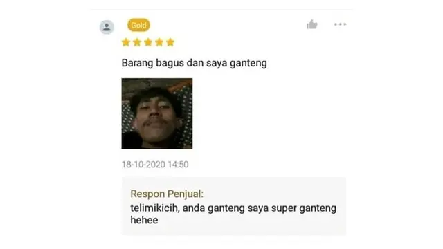 6 Ulasan Pembeli saat Belanja di Online Shop Ini Bikin Baper, Kocak